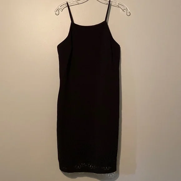 banana republic laser cut dress Banana Republic Black Off-Shoulder Laser Cut